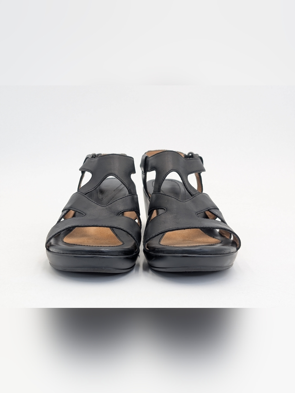 Naturalizer Tanner Size 7.5M Genuine Black Leather Ergonomic Footbed Slingback - Picture 10 of 16